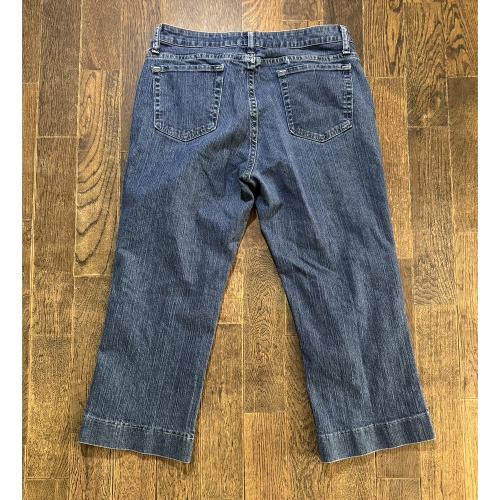 Riders Cropped Jeans Womens 12M Blue Excellent Mid Rise Denim W32xL24 - Picture 2 of 10